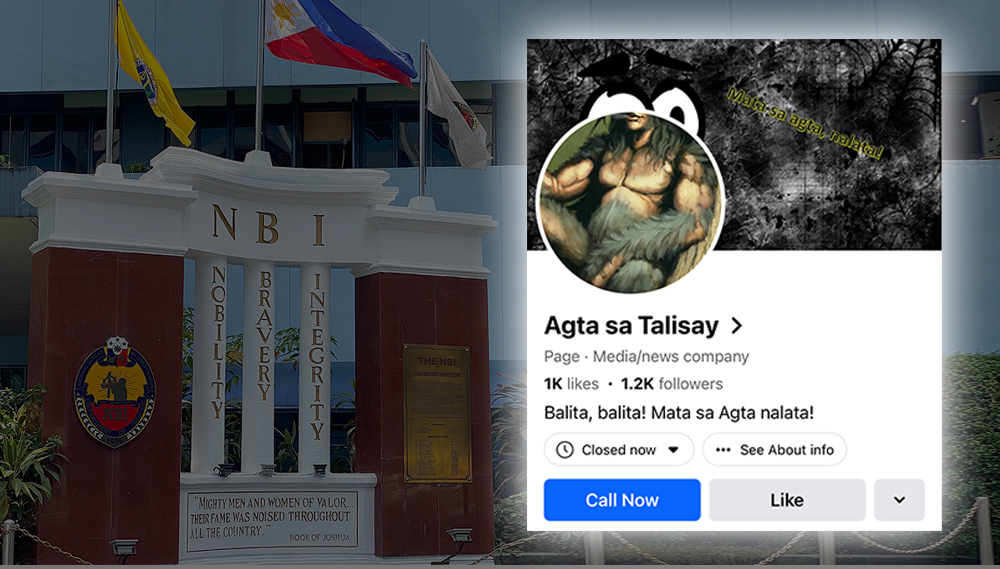 Mga Admin sa Agta sa Talisay FB Page, Gipangita sa NBI